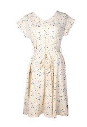 Terrazzo Bunny Print Nursing Flare Dress CREAM (Ladies' Dress)