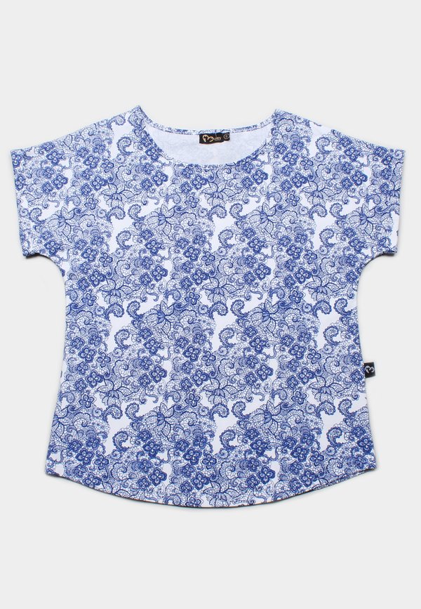 Lace Print Blouse WHITE (Ladies' Top)