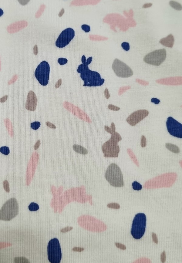 Terrazzo Bunny Panel T-Shirt BLUE (Boy's T-Shirt)