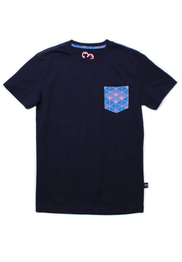 Japanese Sunray Pocket T-Shirt NAVY (Men's T-Shirt)